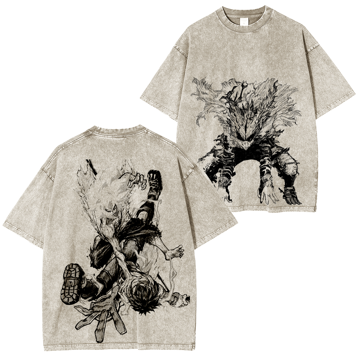 My Hero Academia Polera Lavada Vintage