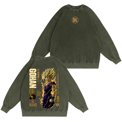 Teen Gohan Dragon Ball Vintage Unisex Washed T-shirt/Crewneck/Hoodie