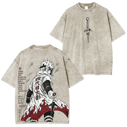 Naruto Polera Lavada Vintage