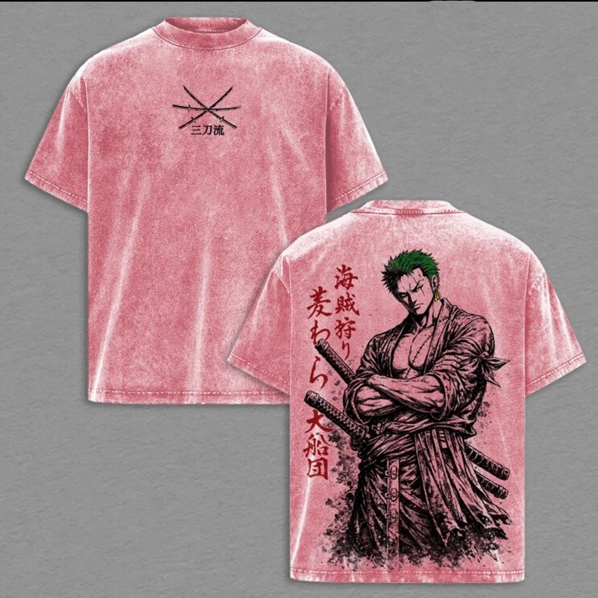 One Piece Vintage Unisex Washed T-Shirt