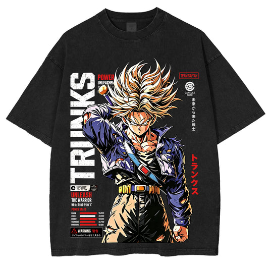 Future Trunks Dragon Ball Vintage Unisex Washed T-Shirt