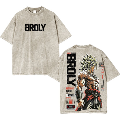 Broly Dragon Ball Super Unisex Washed T-Shirt