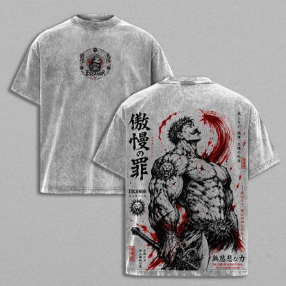 Escanor Polera Unisex Lavada