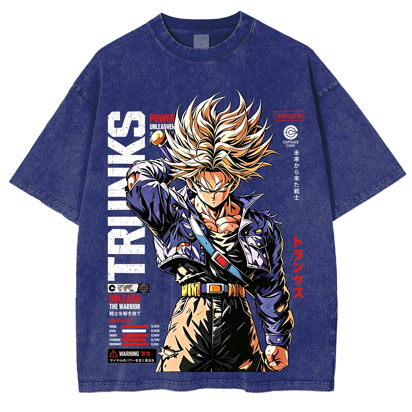 Future Trunks Dragon Ball Vintage Unisex Washed T-Shirt