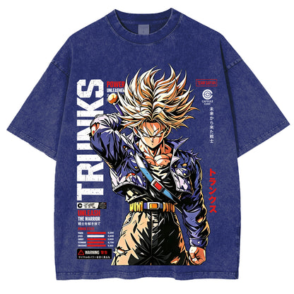 Future Trunks Dragon Ball Vintage Unisex Washed T-Shirt