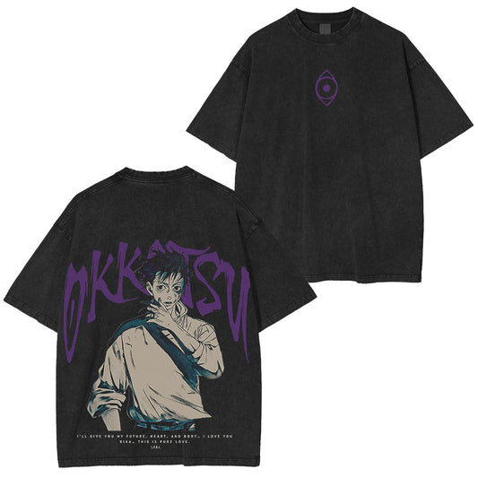 YUTA ТЕНИСКА - JUJUTSU KAISEN Vintage washed T-shirt/Crewneck/Hoodie