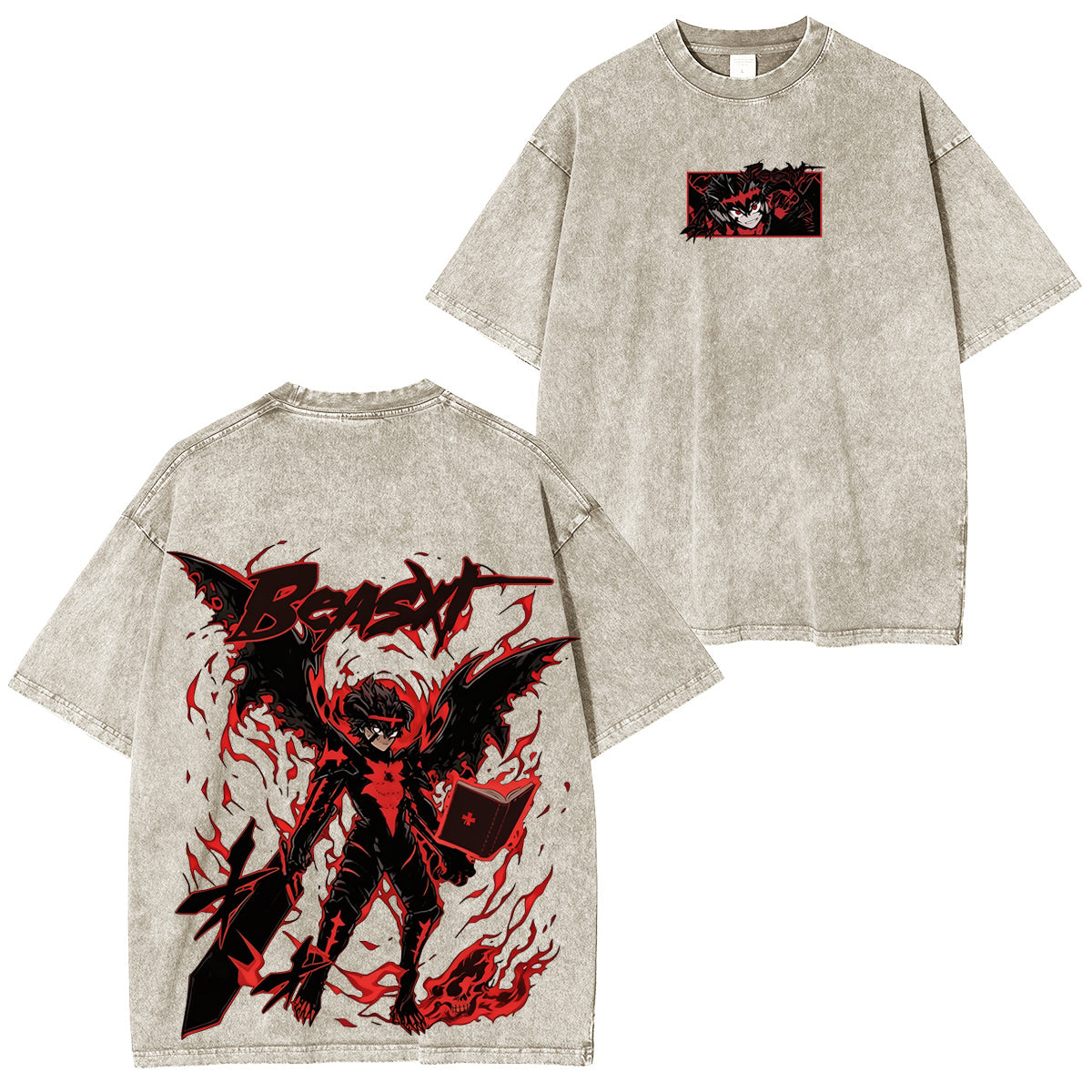 Black Clover :Asta Vintage washed T-shirt/Crewneck/Hoodie