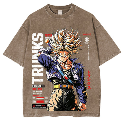 Future Trunks Dragon Ball Vintage Unisex Washed T-Shirt