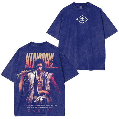 Kenpachi Zaraki-Bleach Anime Polera Unisex Lavada
