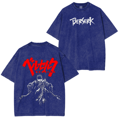 Berserk Anime Polera Unisex Lavada