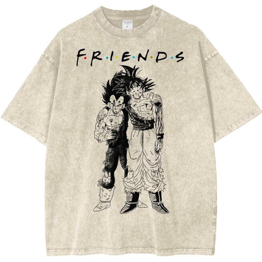 Son Goku Vegeta Dragon Ball Z Anime Polera Vintage