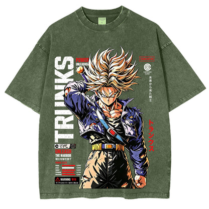 Future Trunks Dragon Ball Vintage Unisex Washed T-Shirt
