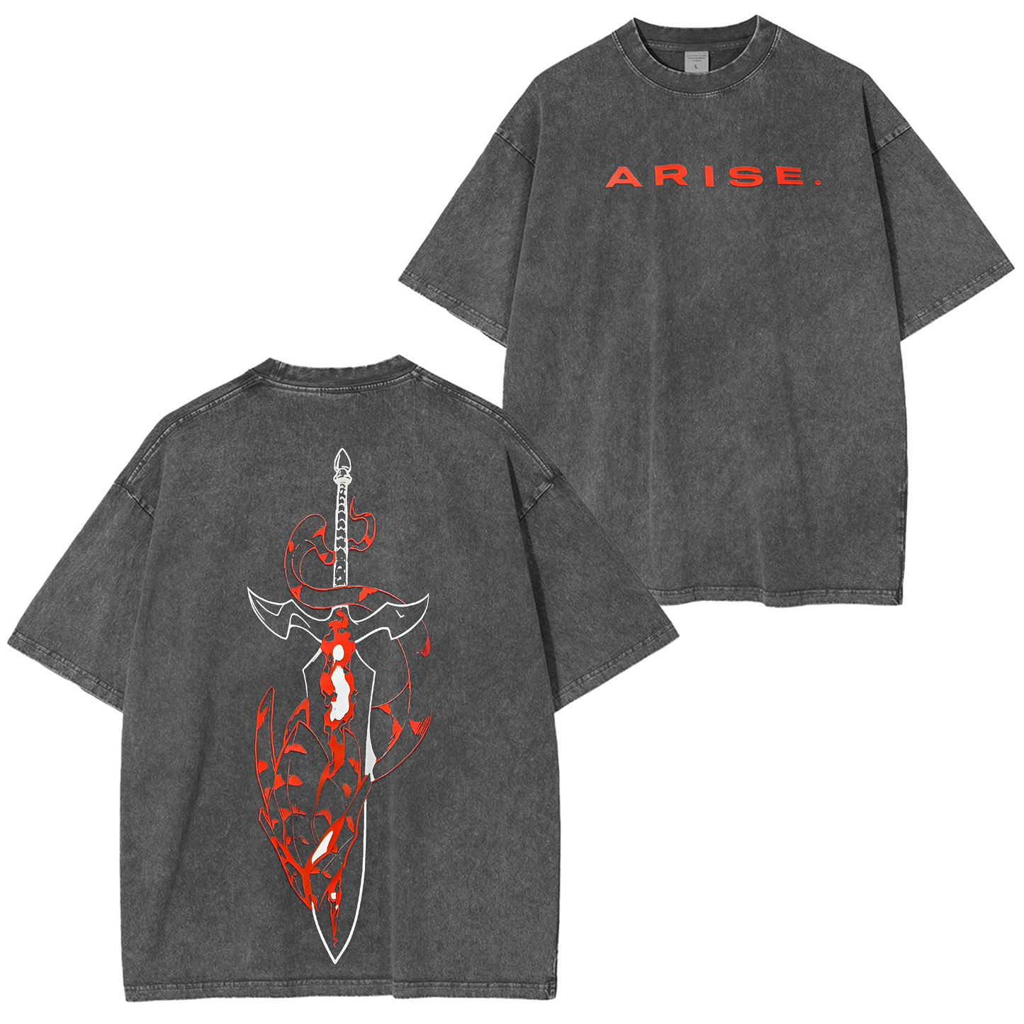 Solo Leveling Vintage Oversize Tee