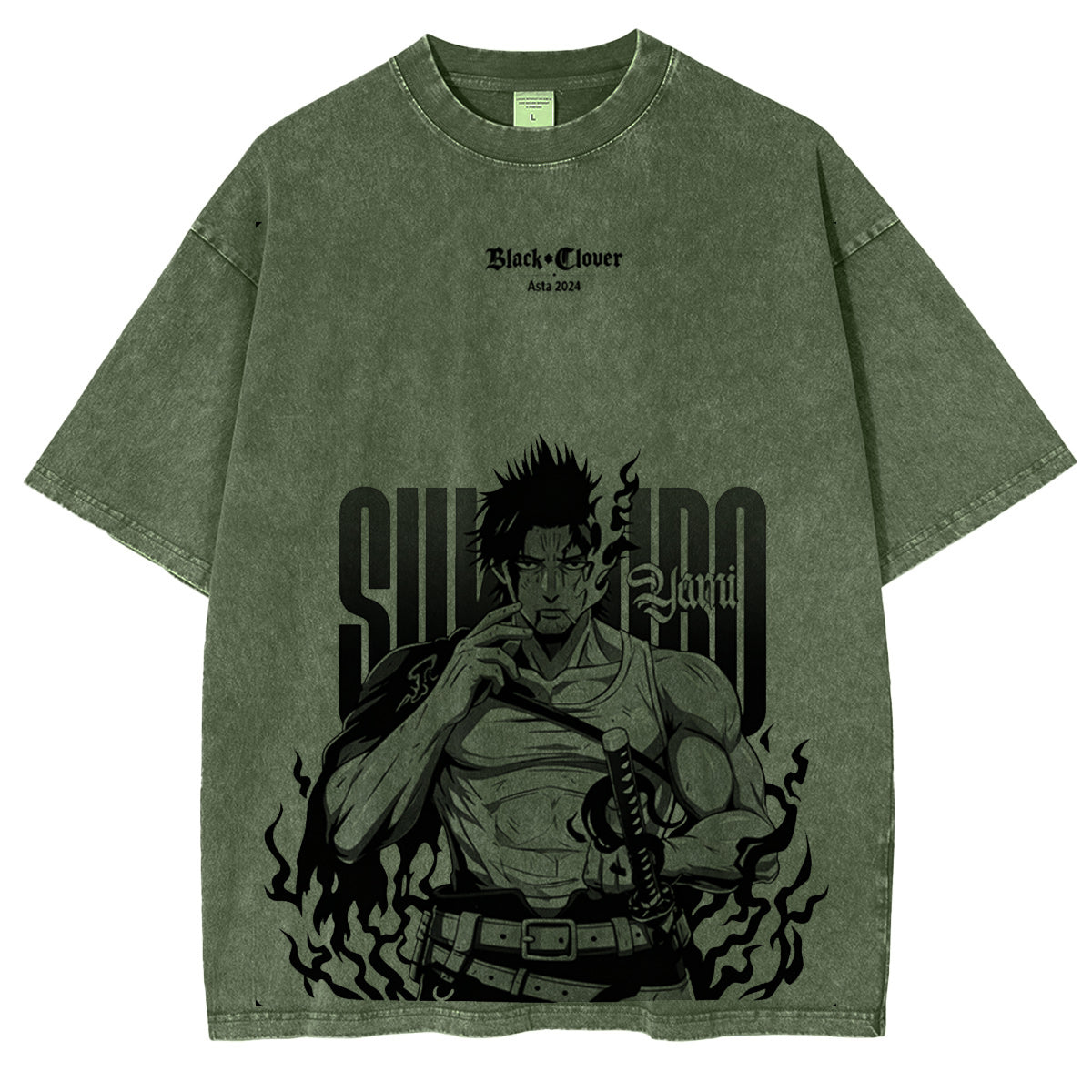 Black Clover Vintage washed T-shirt/Crewneck/Hoodie
