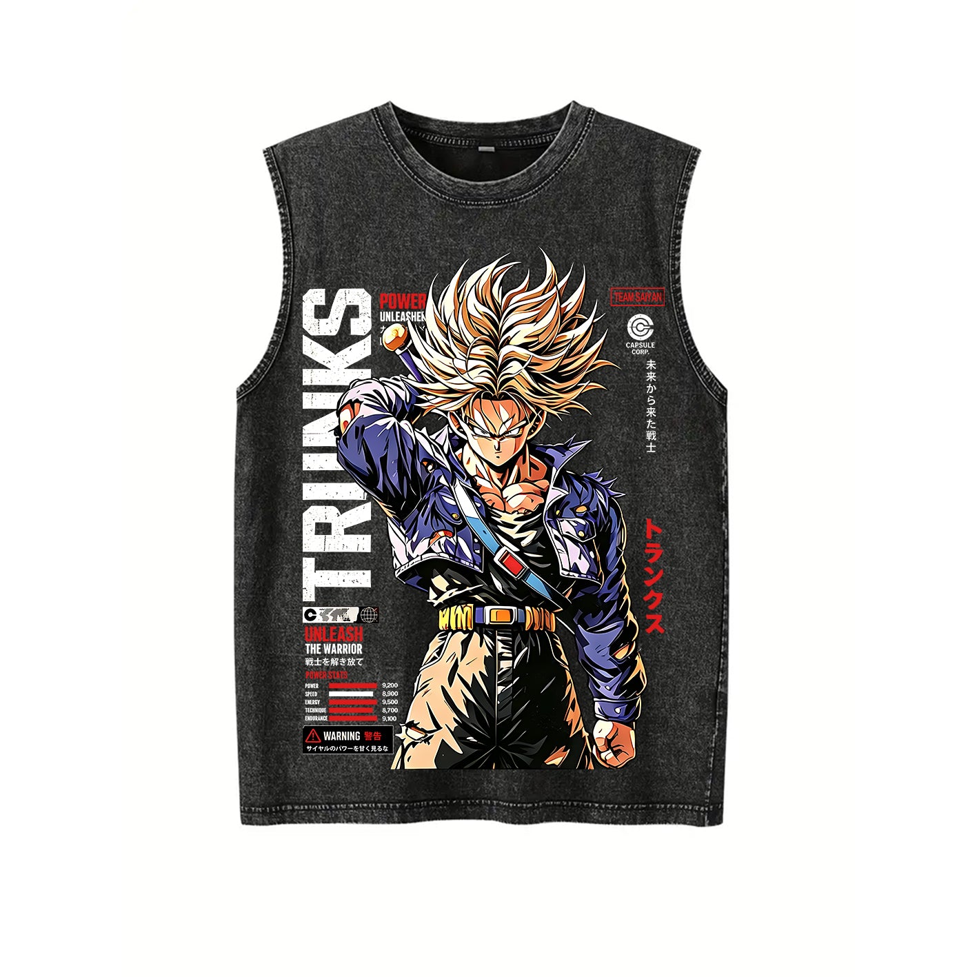Future Trunks Dragon Ball Vintage Unisex Washed T-Shirt