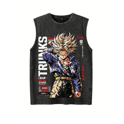 Future Trunks Dragon Ball Vintage Unisex Washed T-Shirt