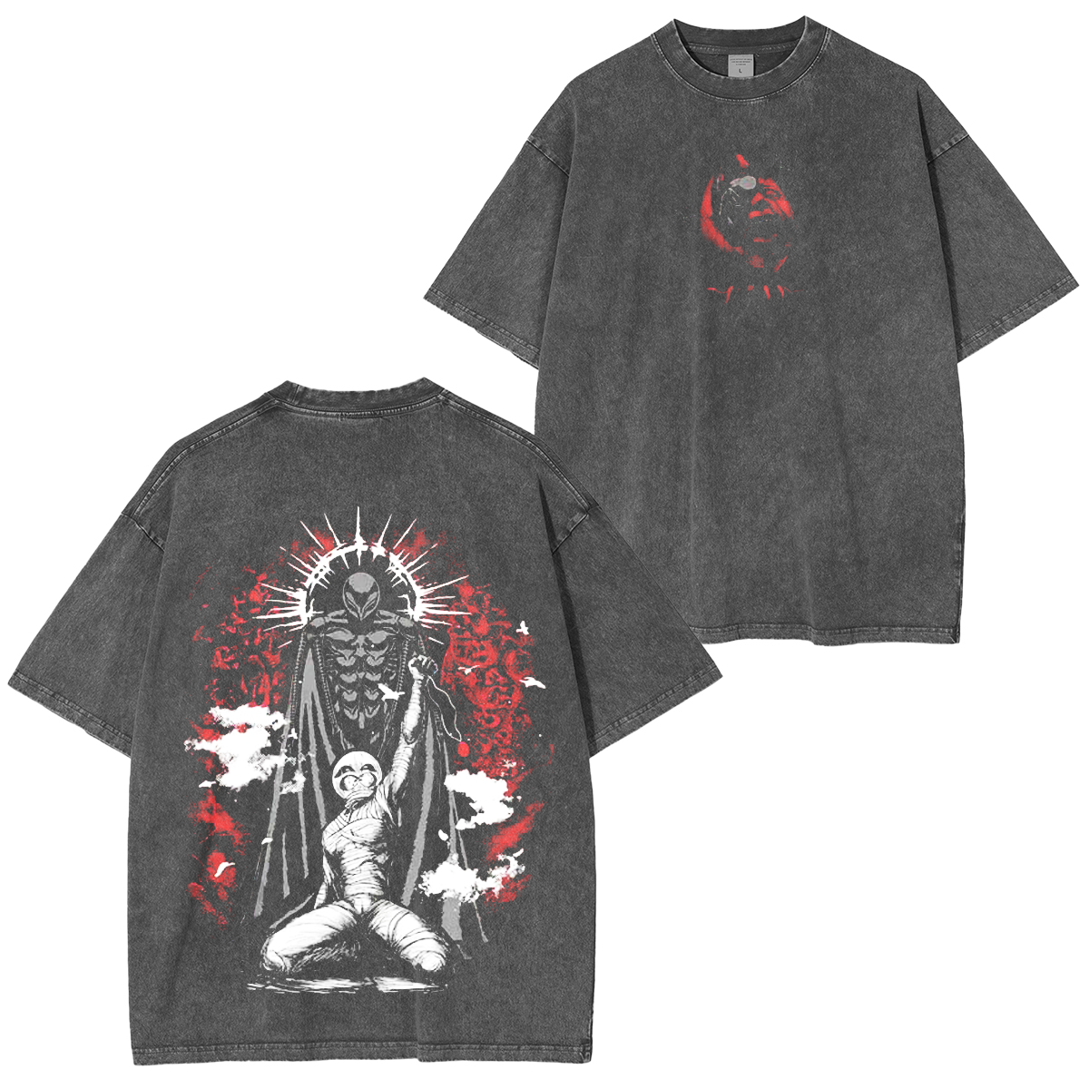 Berserk' Washed Unisex Polera