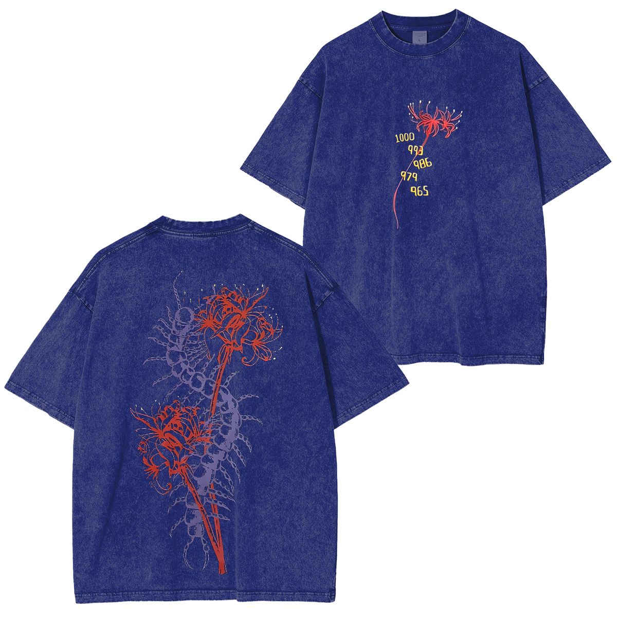 Tokyo Ghoul Acid Wash Oversized Polera Lavada Vintage