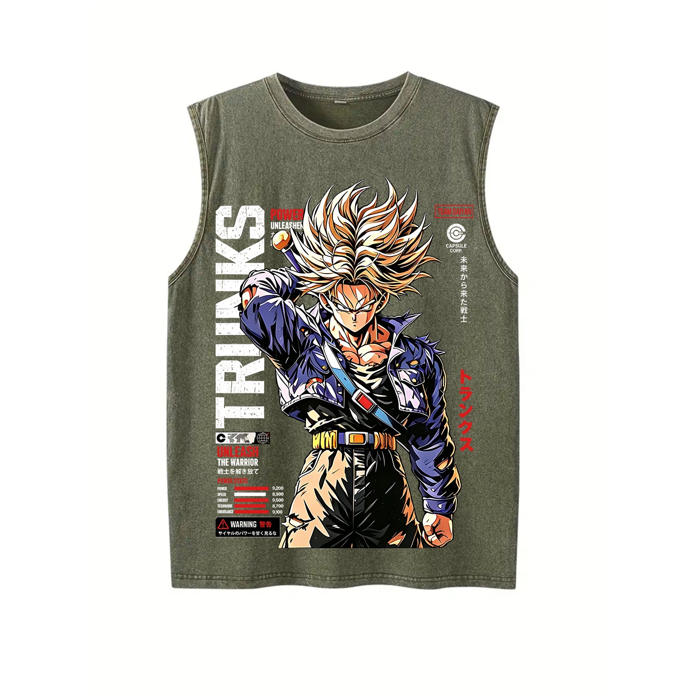 Future Trunks Dragon Ball Vintage Unisex Washed T-Shirt