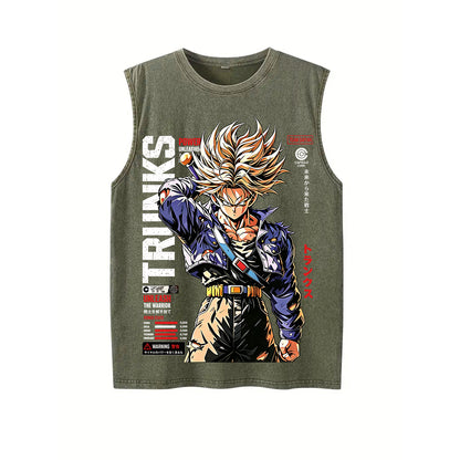 Future Trunks Dragon Ball Vintage Unisex Washed T-Shirt