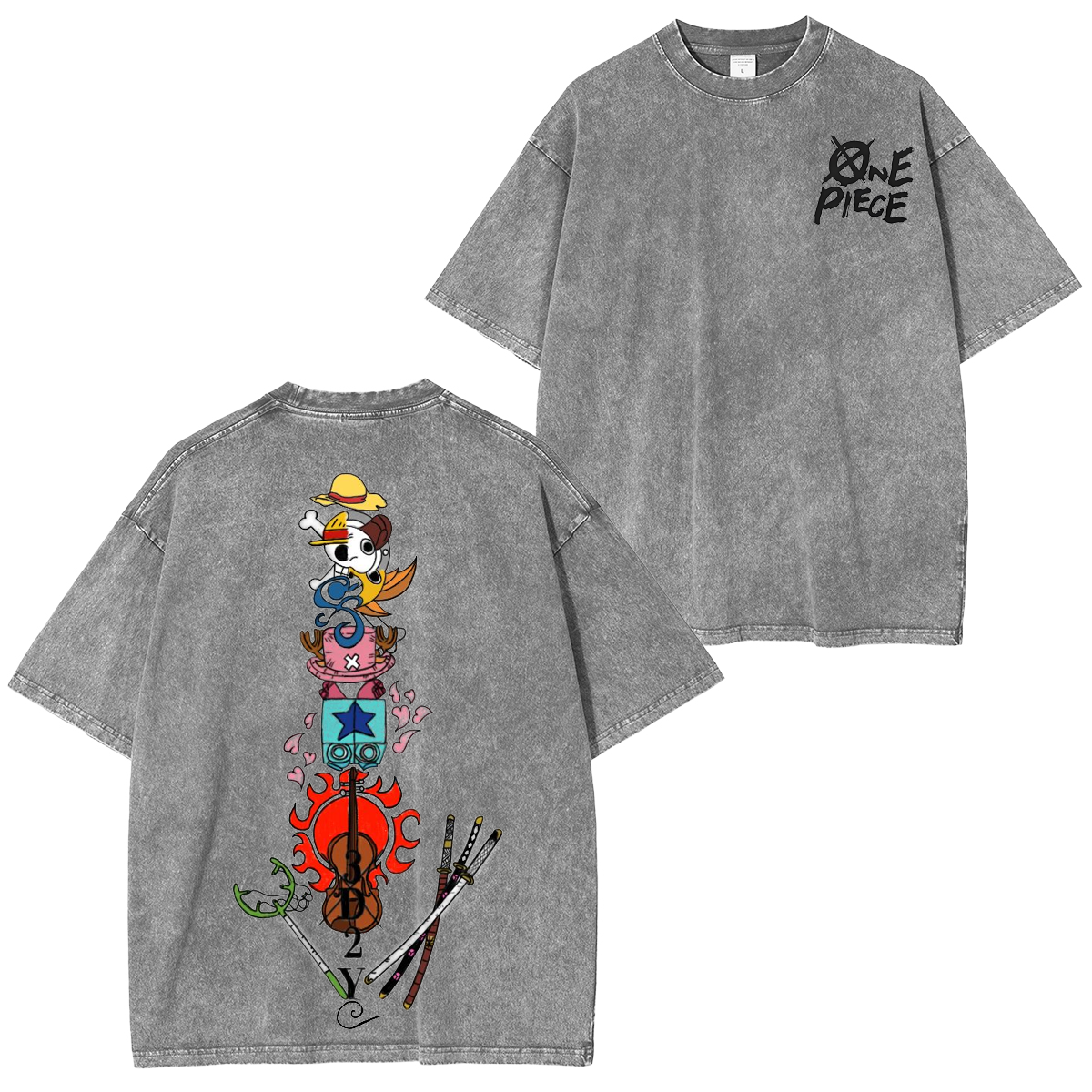 One Piece Vintage Washed T-shirt/Crewneck/Hoodie