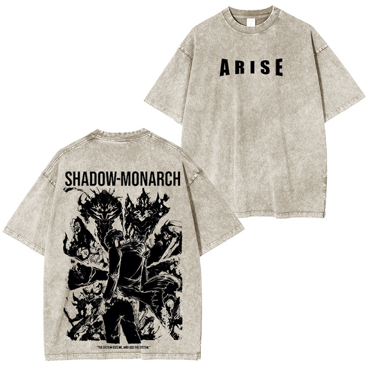 Solo Leveling Vintage Washed T-shirt/Crewneck/Hoodie