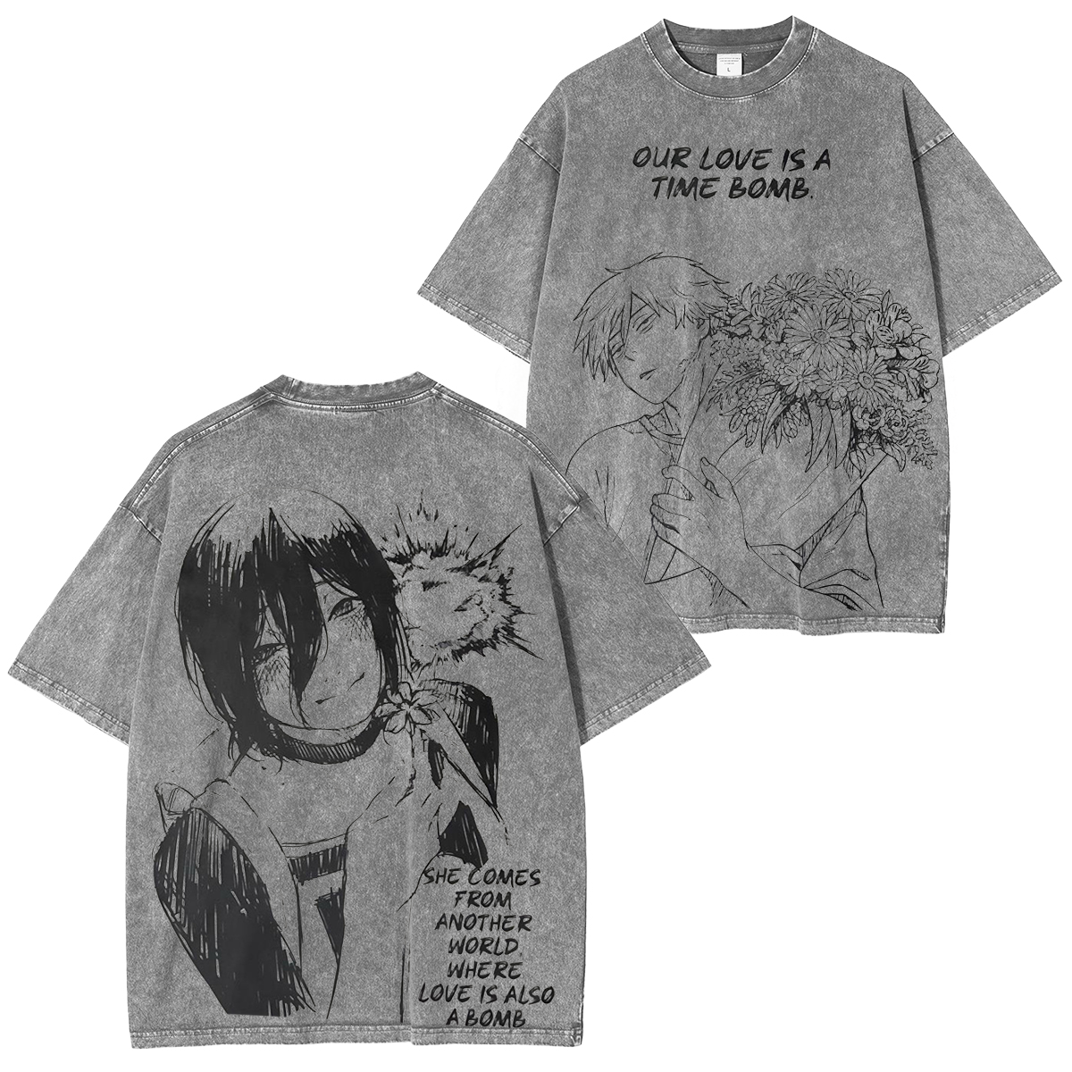 Chainsaw Man Vintage Washed T-shirt/Crewneck/Hoodie