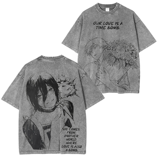 Chainsaw Man Vintage Washed T-shirt/Crewneck/Hoodie