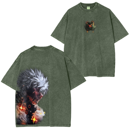 Katsuki Bakugo My Hero Academia Polera Lavada Vintage