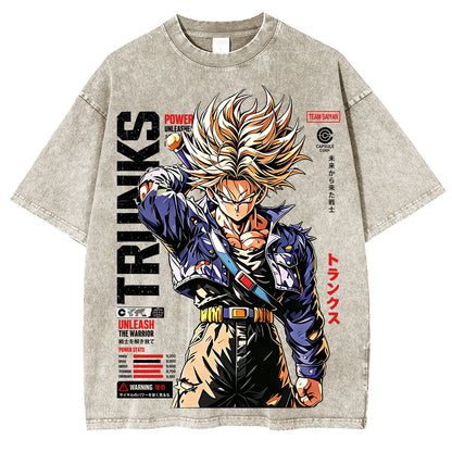 Future Trunks Dragon Ball Vintage Unisex Washed T-Shirt