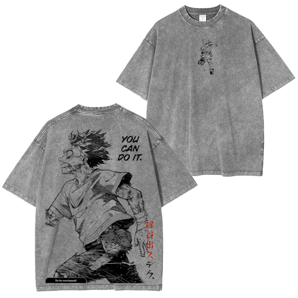 Izuku Midoriya My Hero Academia Polera Lavada Vintage