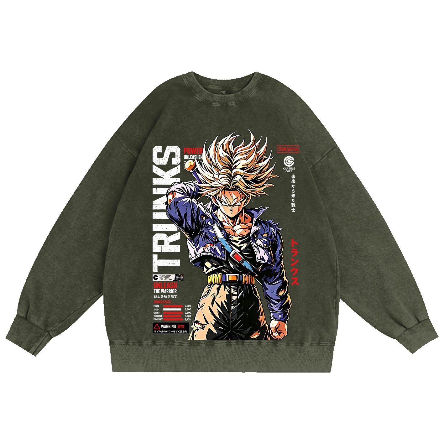 Future Trunks Dragon Ball Vintage Unisex Washed T-Shirt