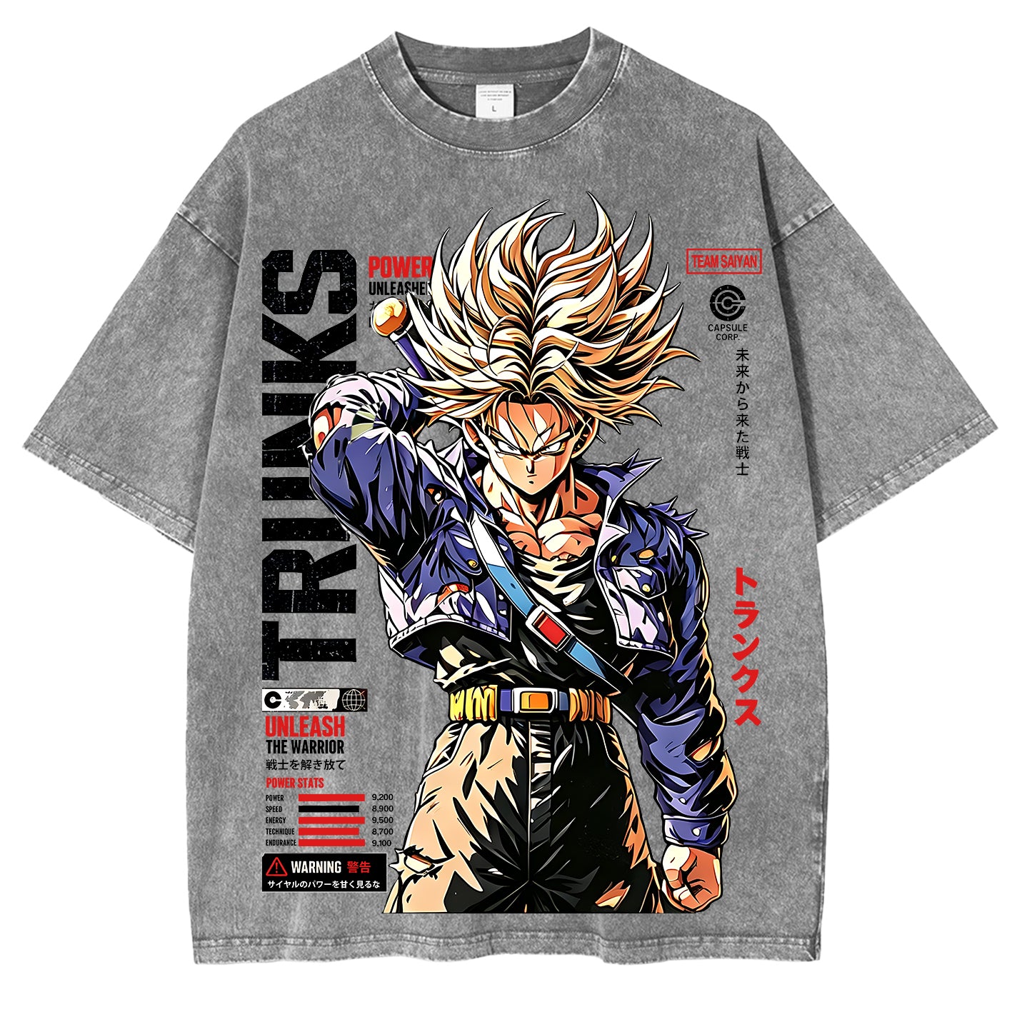 Future Trunks Dragon Ball Vintage Unisex Washed T-Shirt