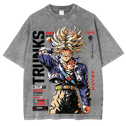 Future Trunks Dragon Ball Vintage Unisex Washed T-Shirt