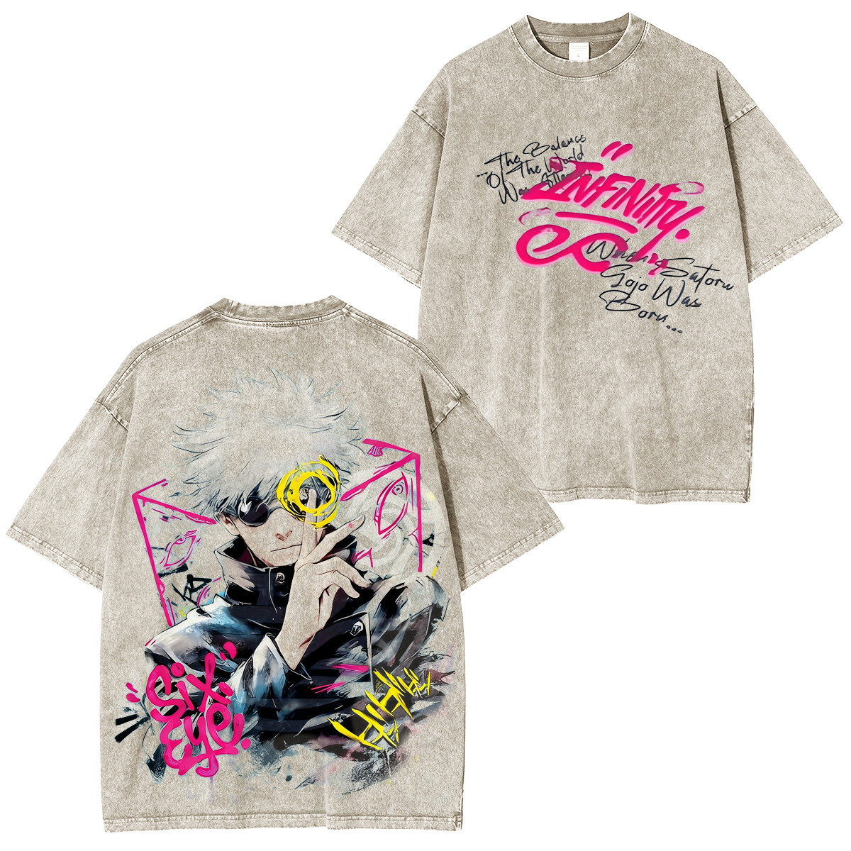 Jujutsu Kaisen Gojo Satoru Vintage Washed T-shirt/Crewneck/Hoodie