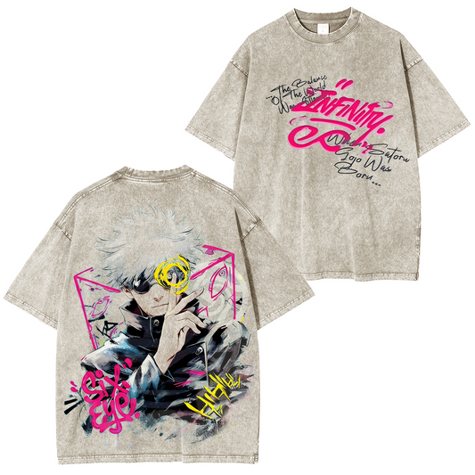 Jujutsu Kaisen Gojo Satoru Vintage Washed T-shirt/Crewneck/Hoodie