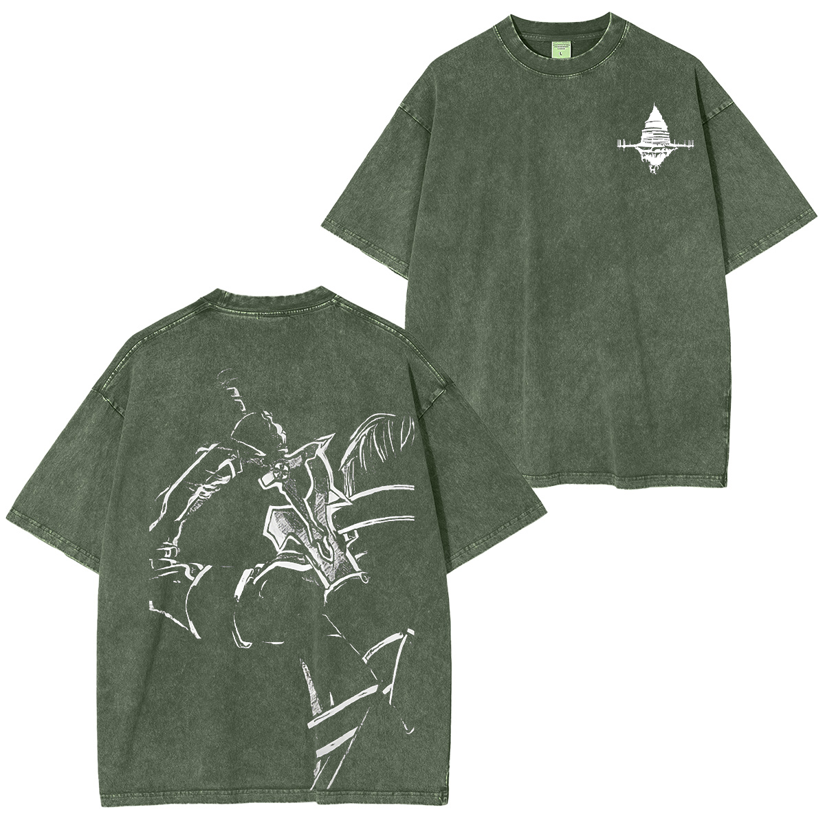Sword Art Online Kirito B&W Unisex Washed T-shirt/Crewneck/Hoodie