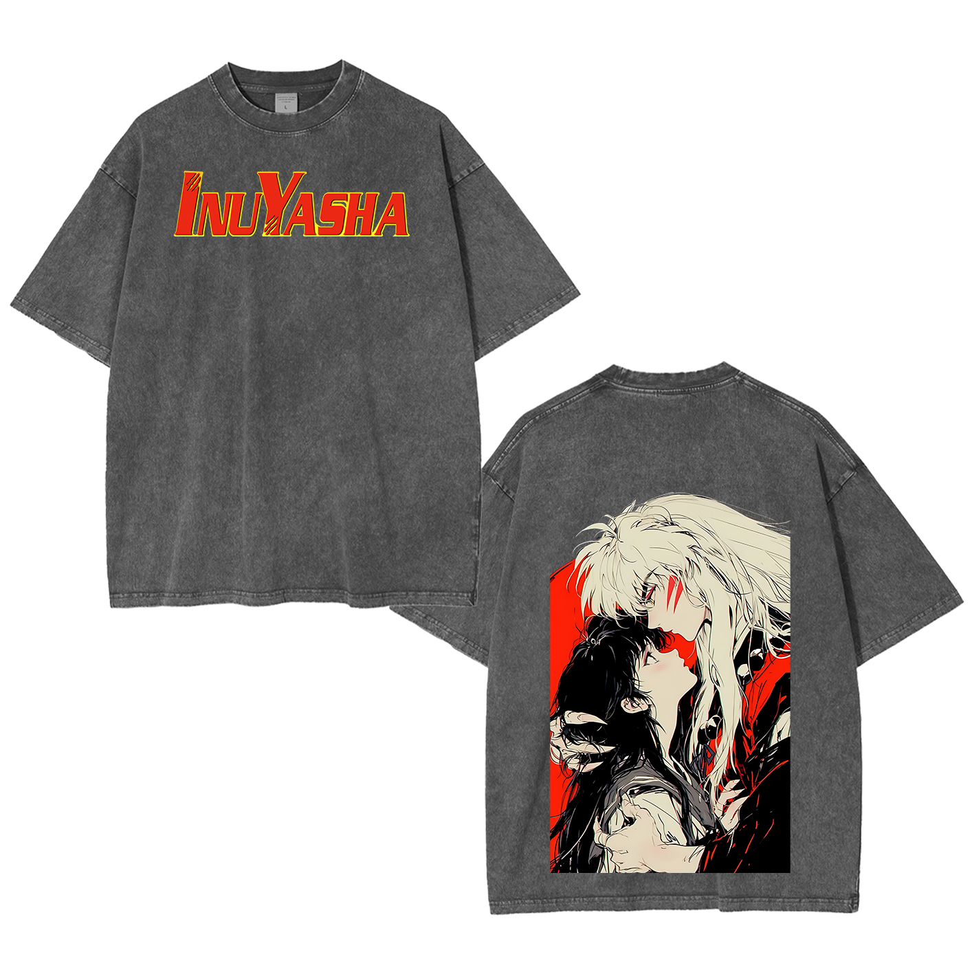 Inuyasha Vintage Polera Unisex Lavada