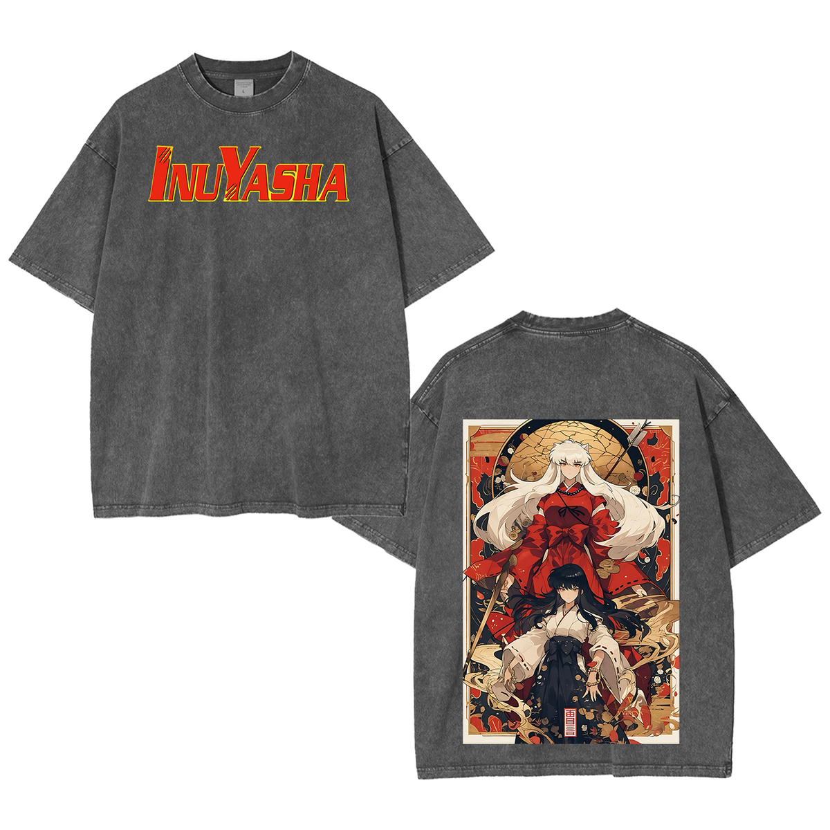 Inuyasha Vintage Polera Unisex Lavada