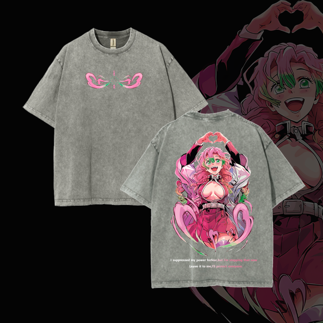 Hashira Demon Slayer Polera – Rengoku, Giyu, Tengen, Obanai, Gyomei, Mitsuri Oversize Lavada Vintage