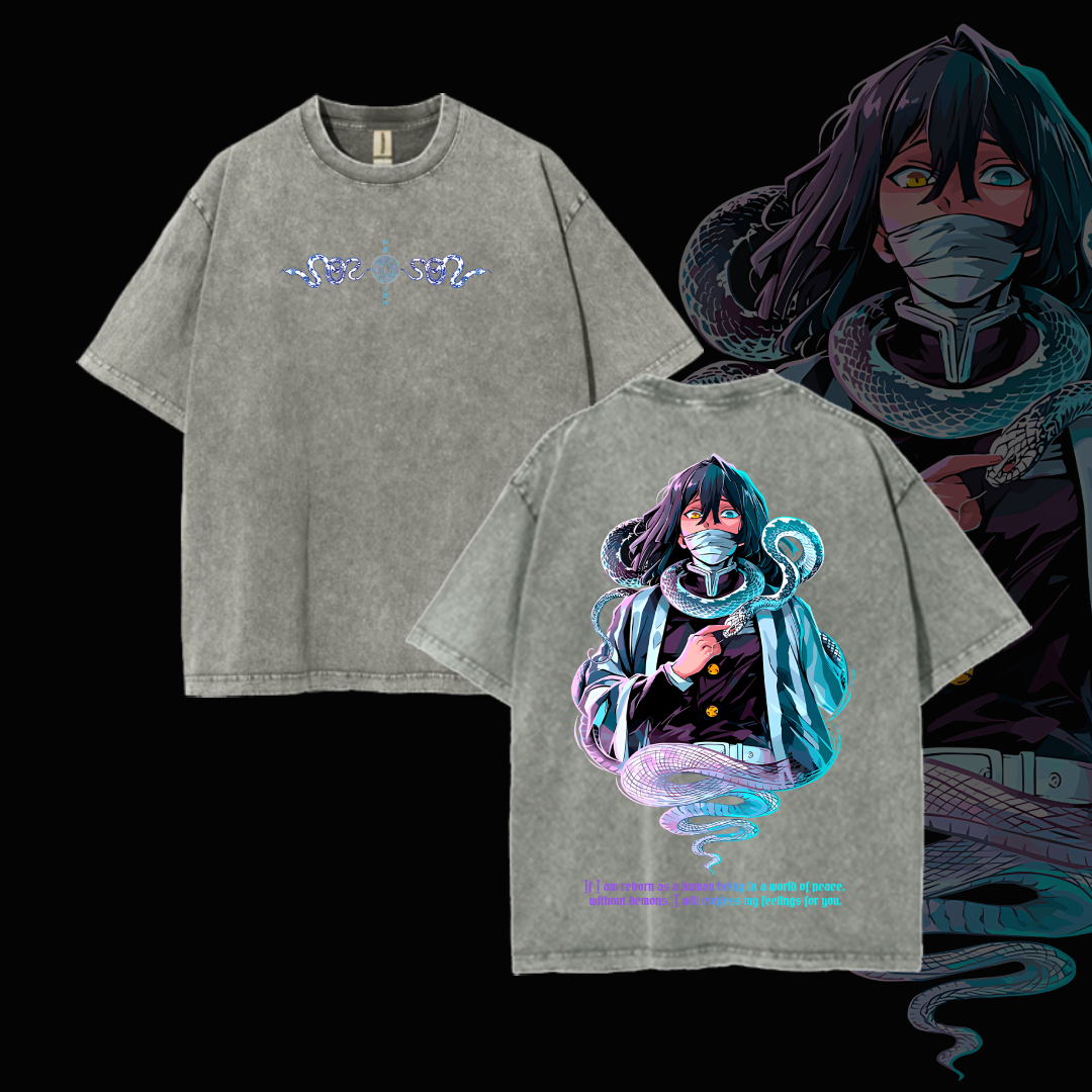 Hashira Demon Slayer Polera – Rengoku, Giyu, Tengen, Obanai, Gyomei, Mitsuri Oversize Lavada Vintage