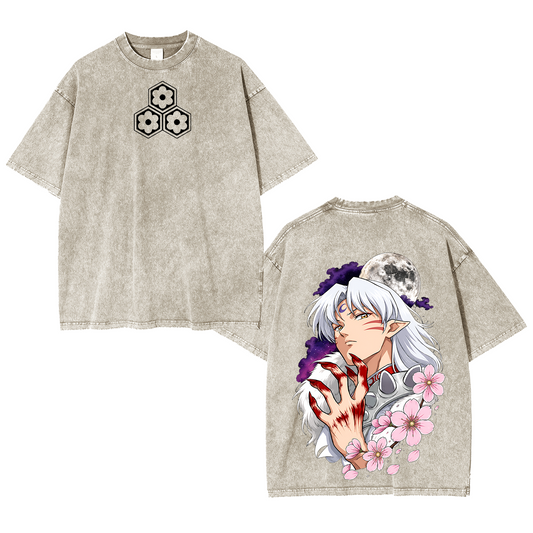 Inuyasha Vintage Polera Unisex Lavada