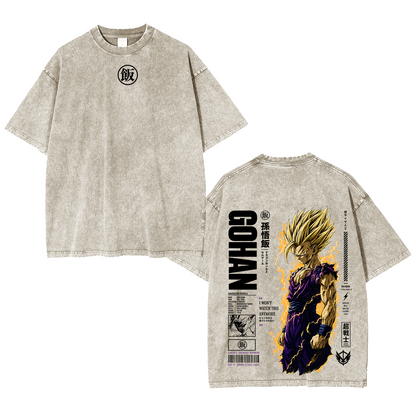 Teen Gohan Dragon Ball Vintage Unisex Washed T-shirt/Crewneck/Hoodie