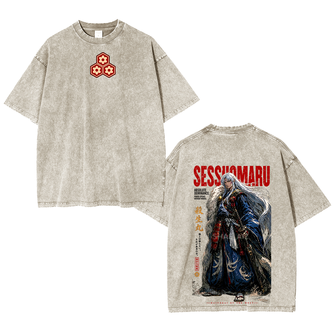 Inuyasha Sesshomaru Unisex Washed T-shirt/Crewneck/Hoodie