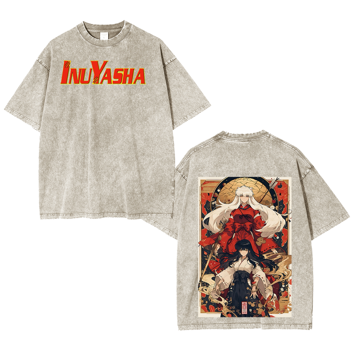 Inuyasha Vintage Polera Unisex Lavada