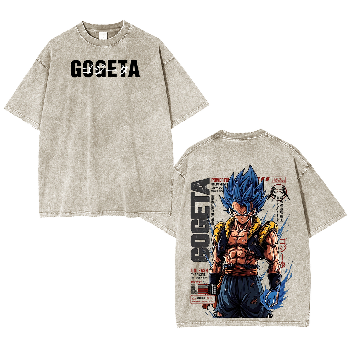 Gogeta Dragon Ball Polera Unisex Lavada