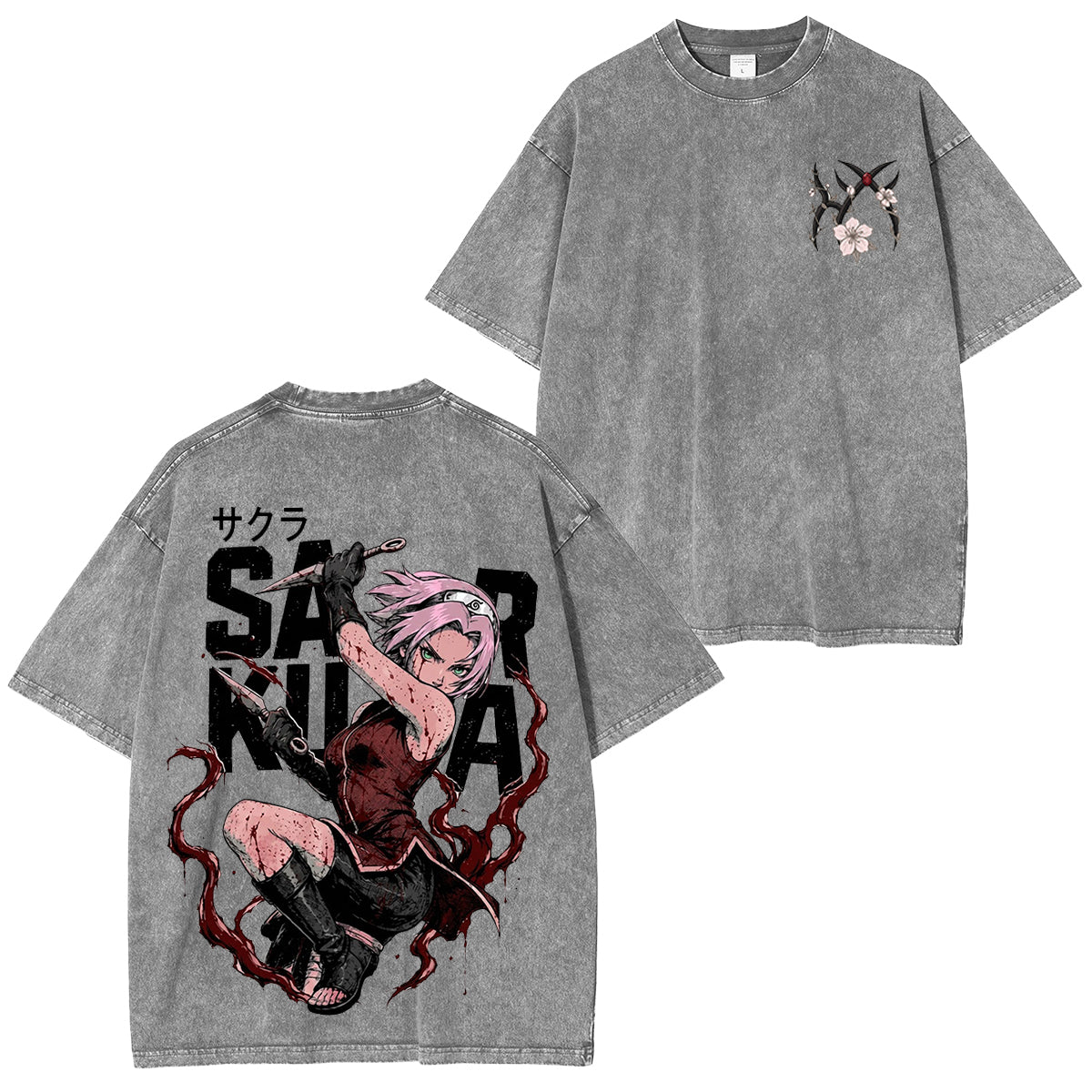 Naruto Sakura Haruno Anime Polera Lavada
