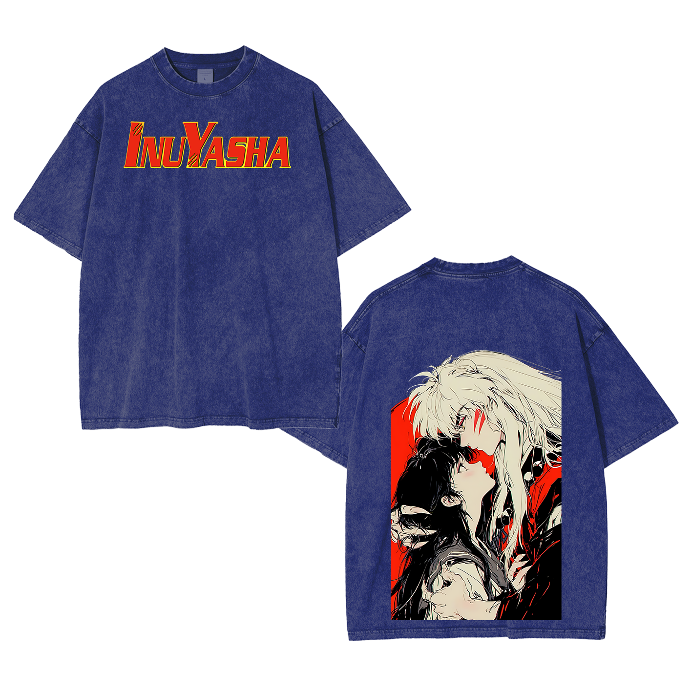 Inuyasha Vintage Polera Unisex Lavada