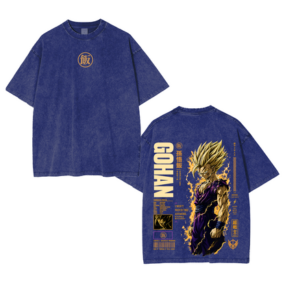 Teen Gohan Dragon Ball Vintage Unisex Washed T-shirt/Crewneck/Hoodie