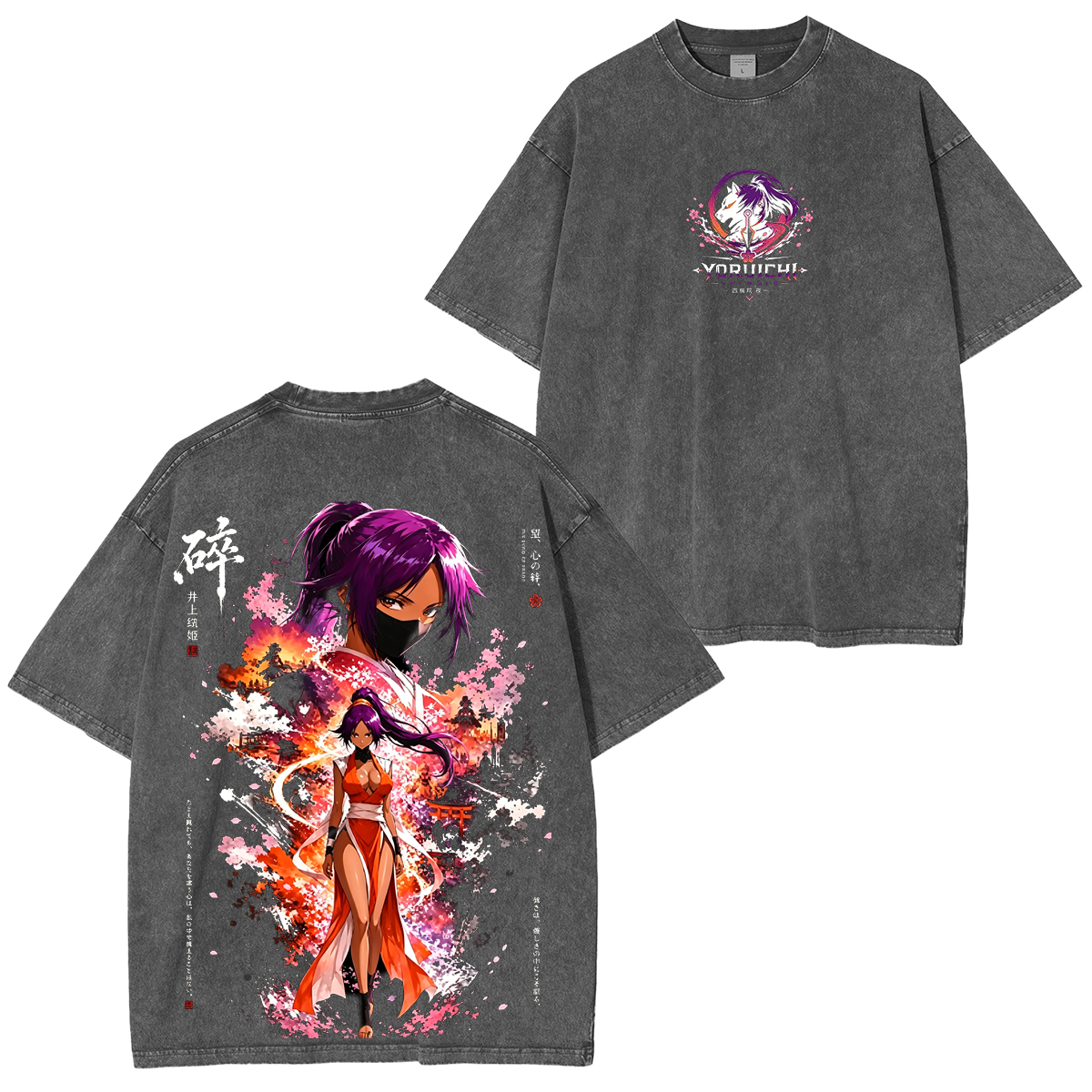 Bleach Yoruichi Kashimo Anime Polera Lavada